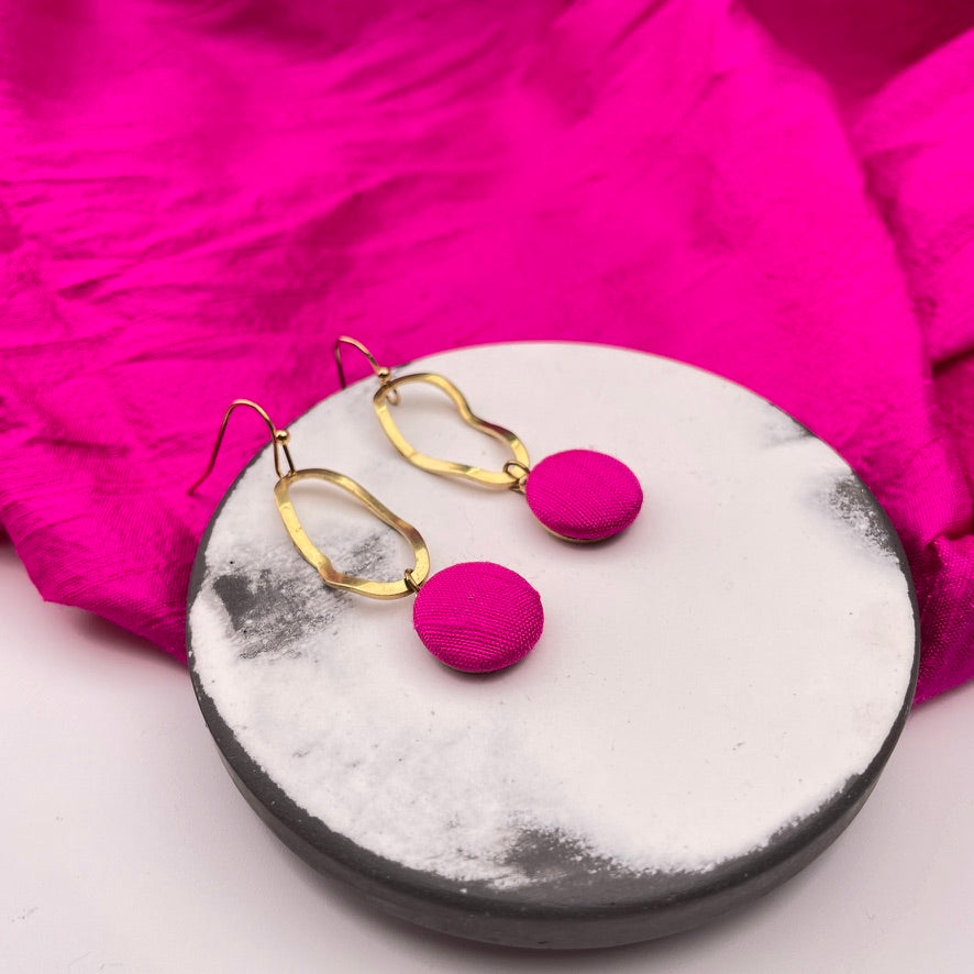 Ohrringe Swing . Bright Pink