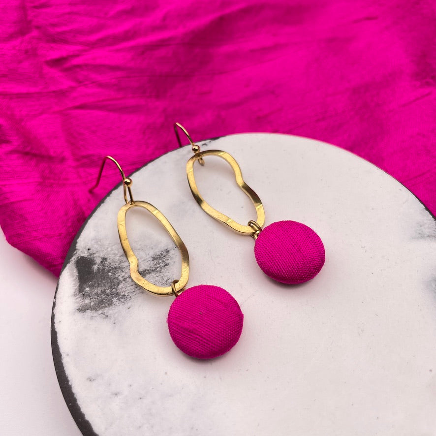 Ohrringe Swing . Bright Pink