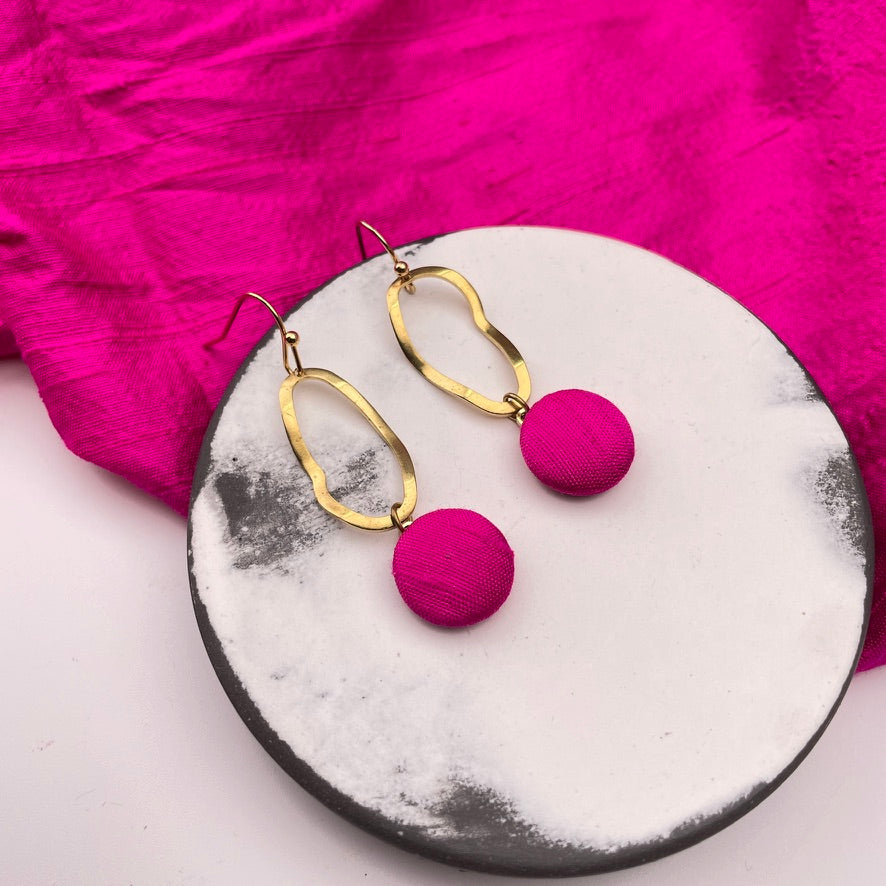 Ohrringe Swing . Bright Pink