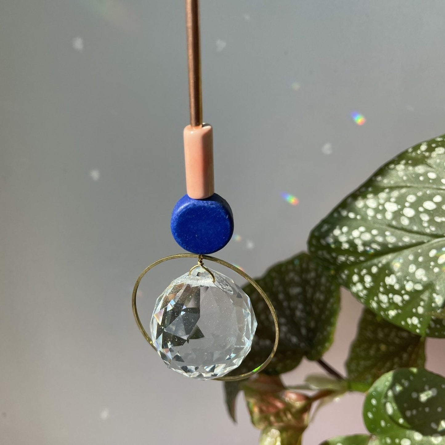 Suncatcher Disc blau rose