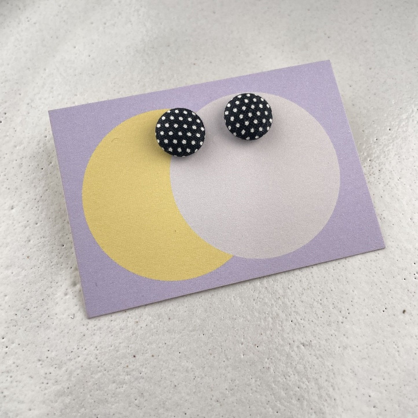 kleine Stoffstecker . PolkaDots schwarz