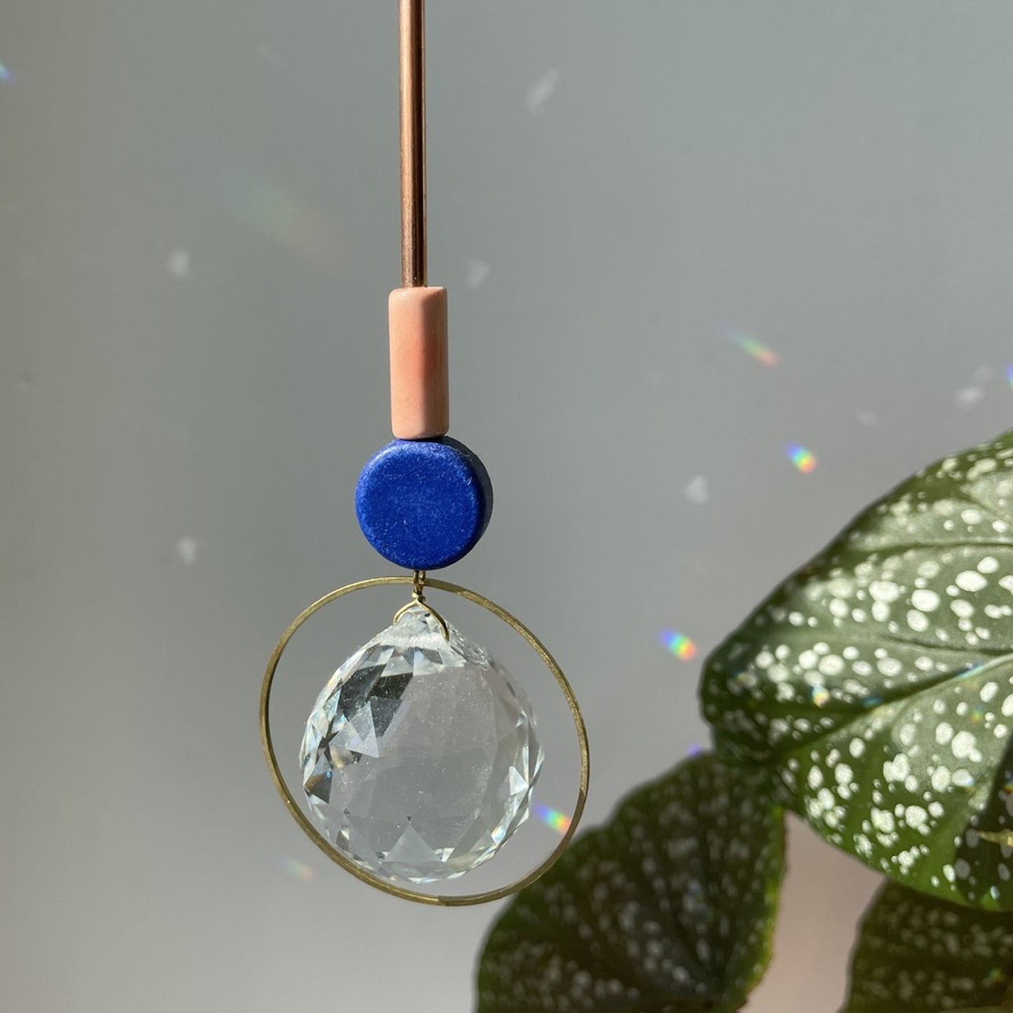 Suncatcher Disc blau rose