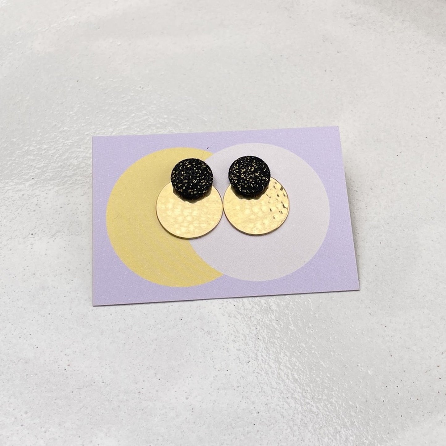 Ohrstecker Rundling . Goldnacht