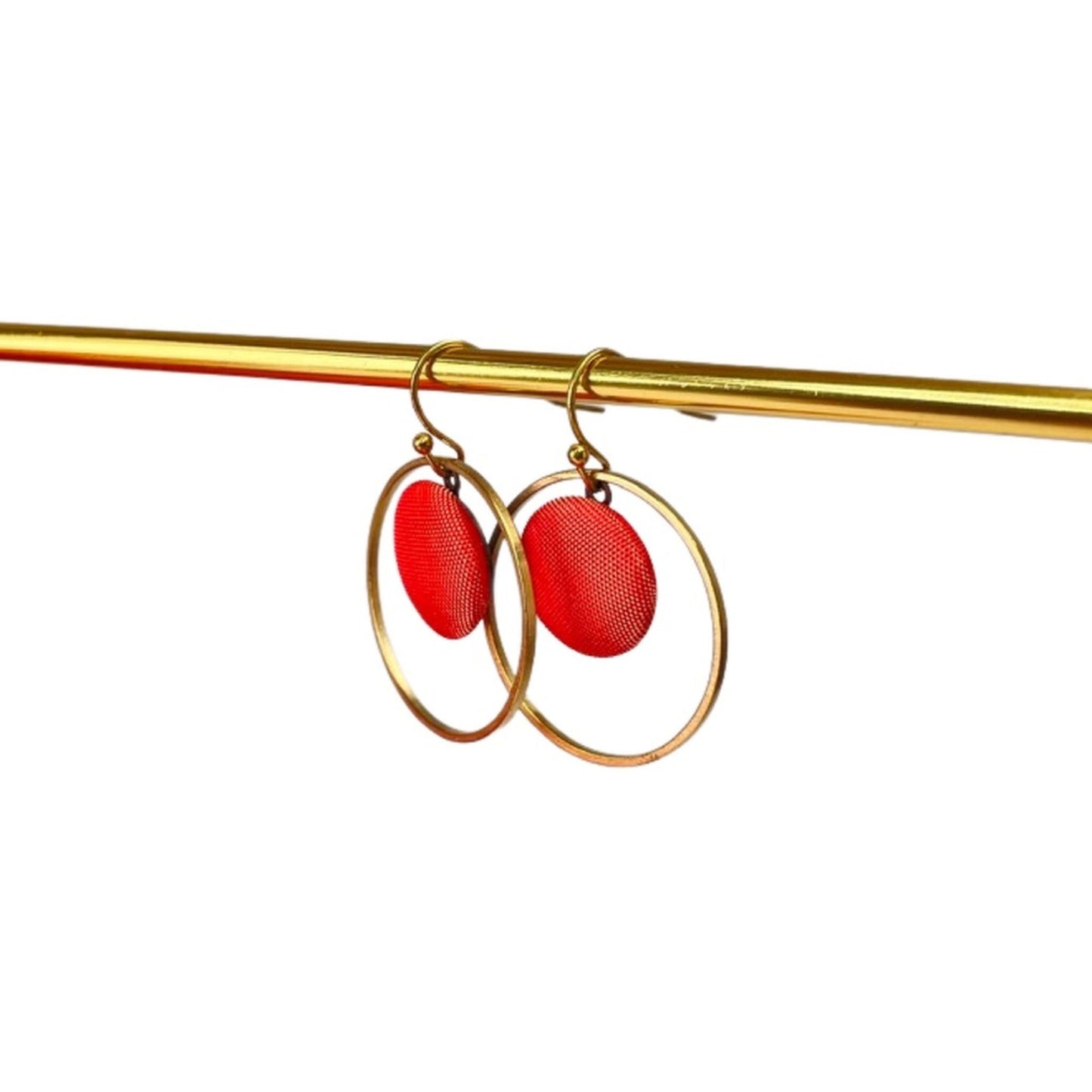 Ohrringe Inner Circle klein in Lachs