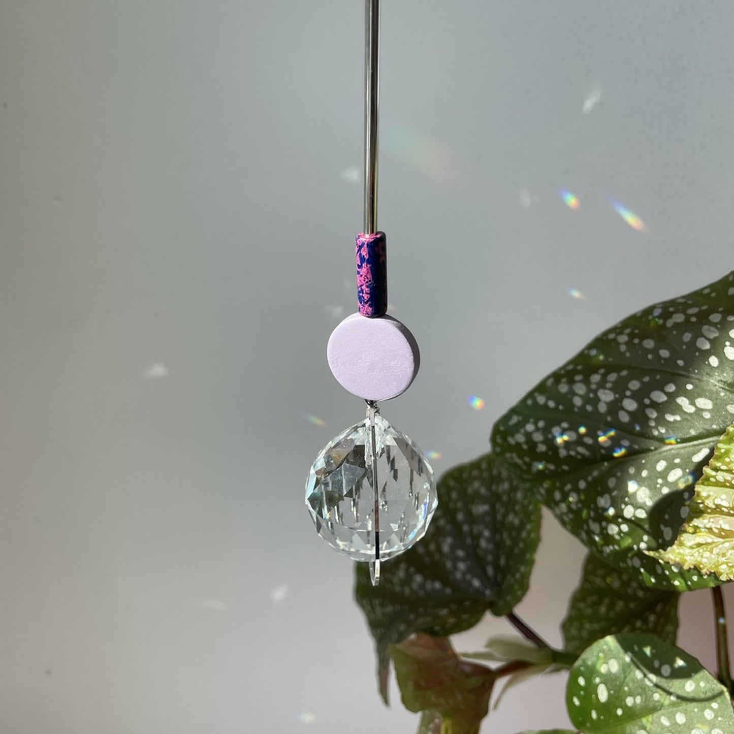 Suncatcher Disc flieder violett silver