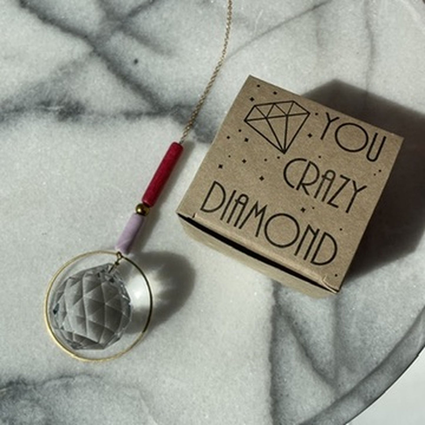 Suncatcher Perel rotgold flieder