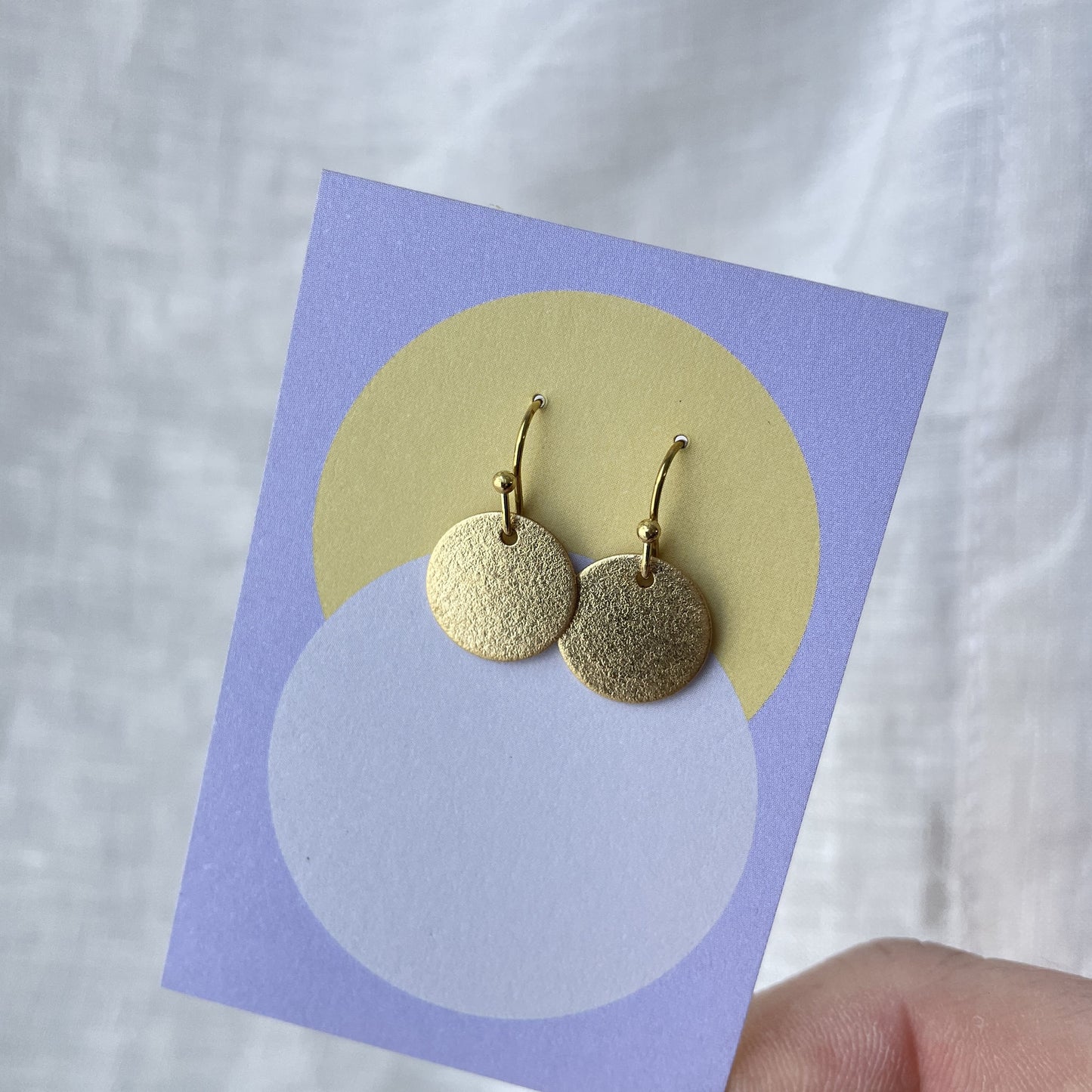✨Sana – Ohrringe Kreis Sand