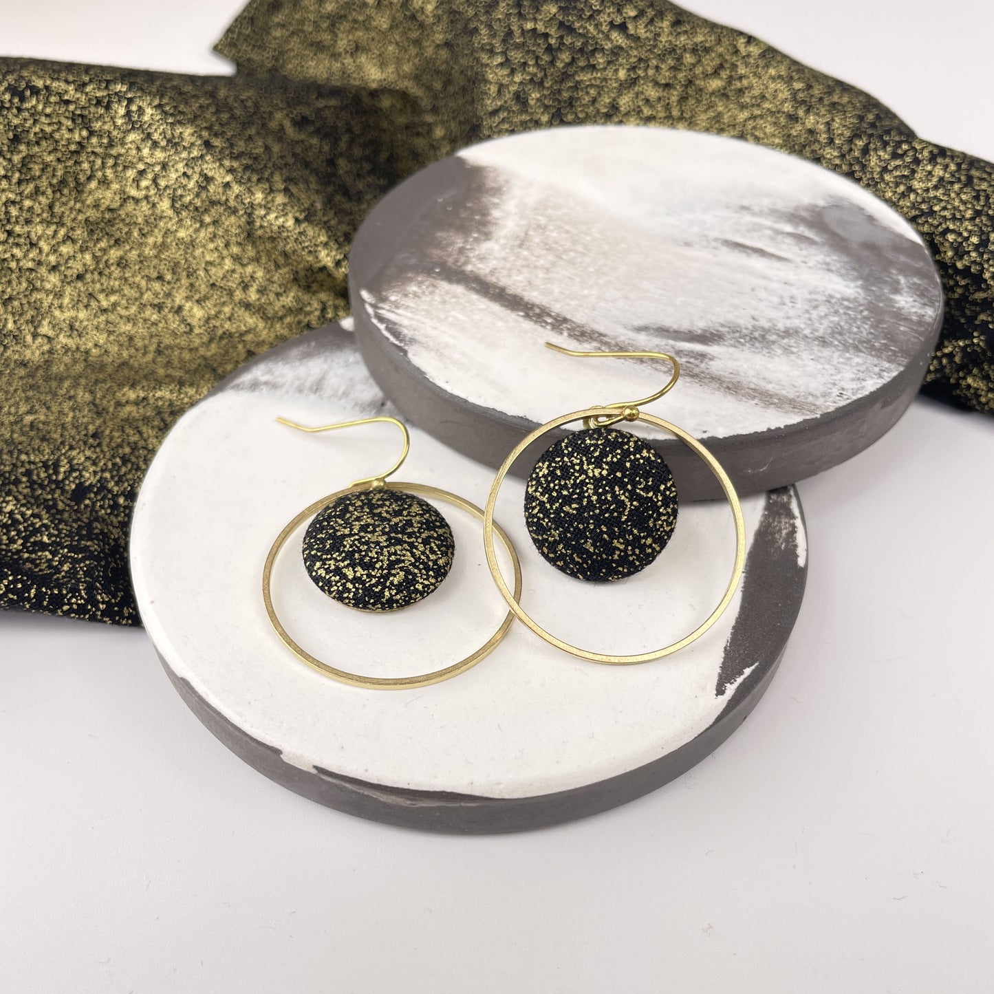 Ohrringe InnerCircle groß . Goldnacht