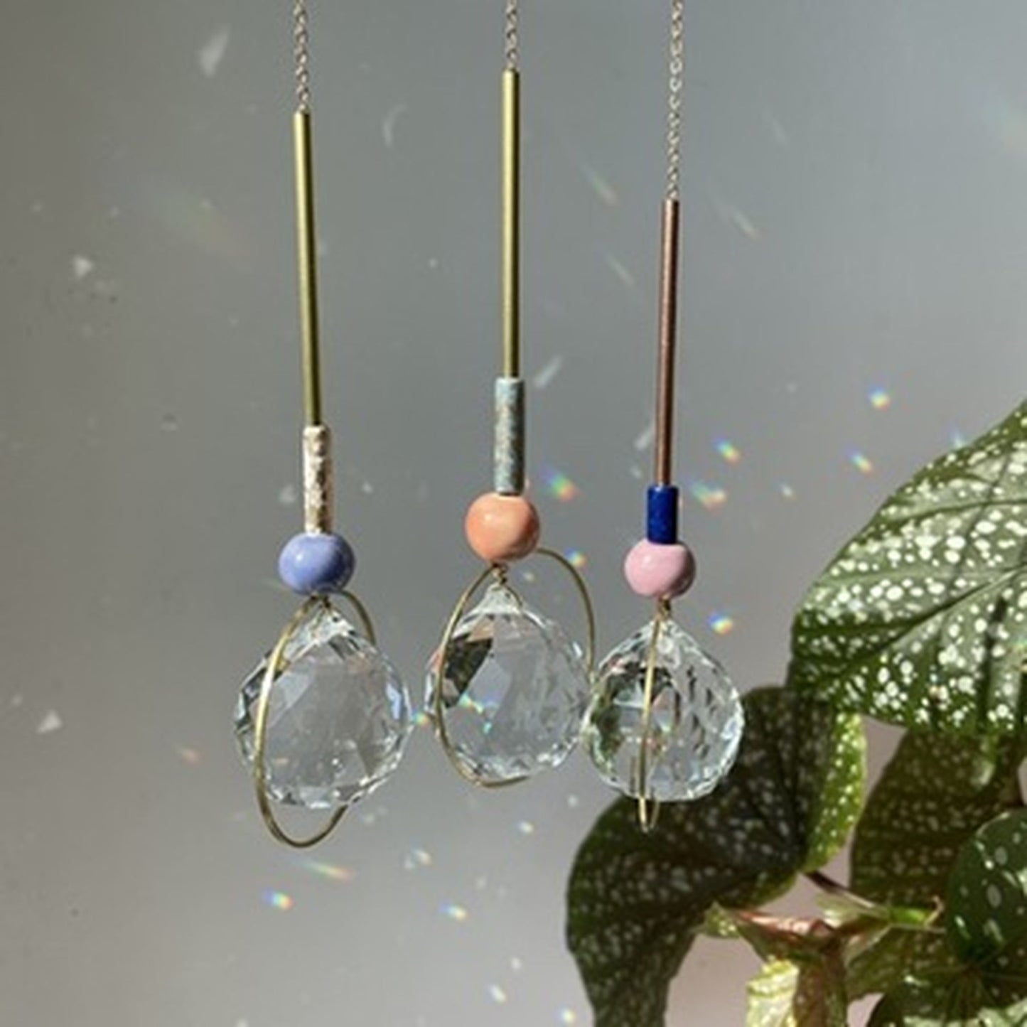 Suncatcher Bubble blau weiß