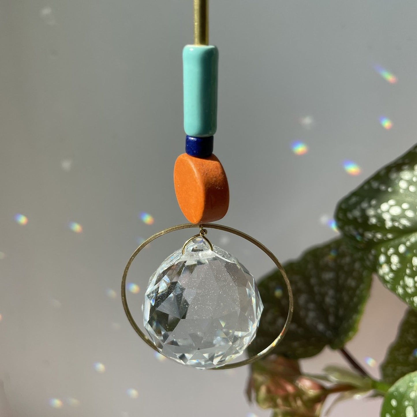 Suncatcher Disc orange türkis