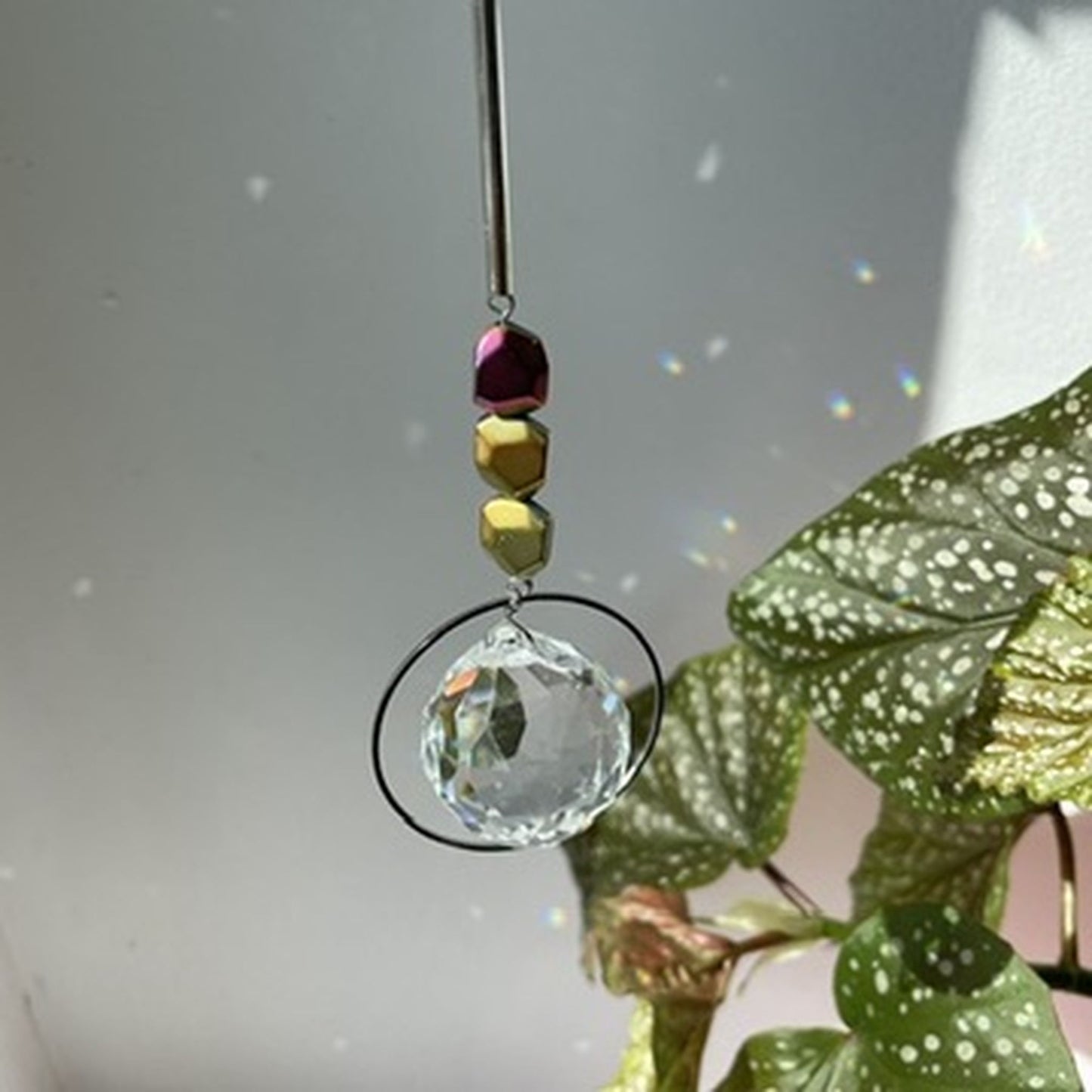 Suncatcher Rocks bunt Silver