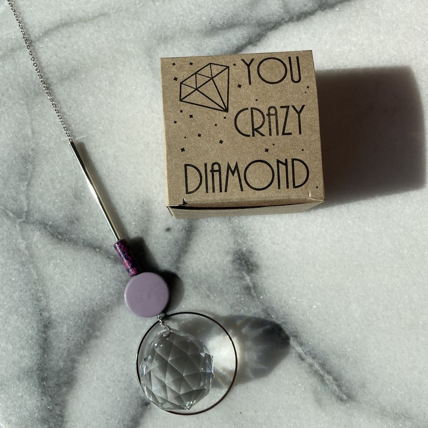 Suncatcher Disc flieder violett silver