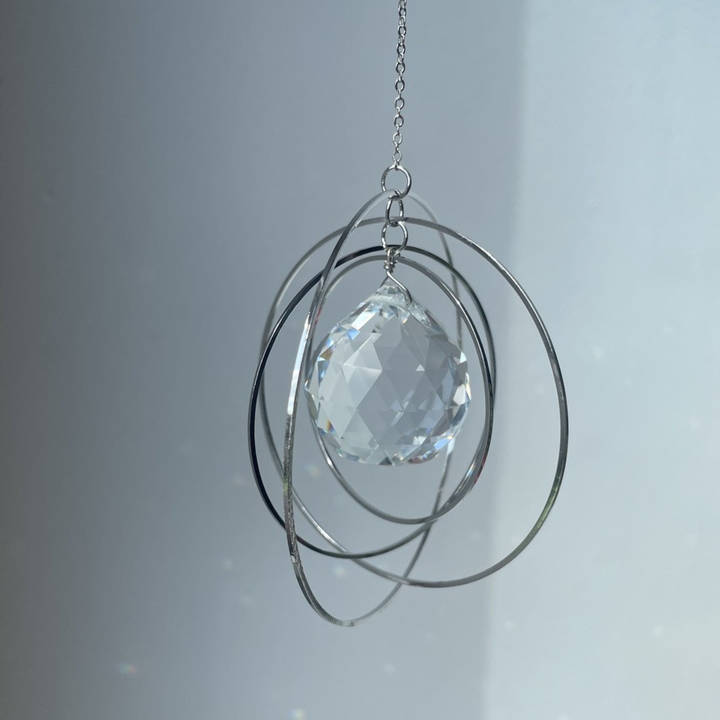 Suncatcher Circles . silber