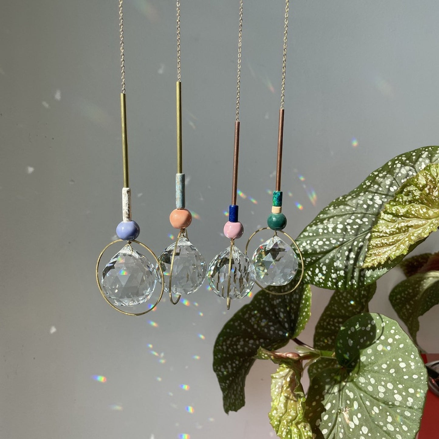 Suncatcher Bubble blau weiß