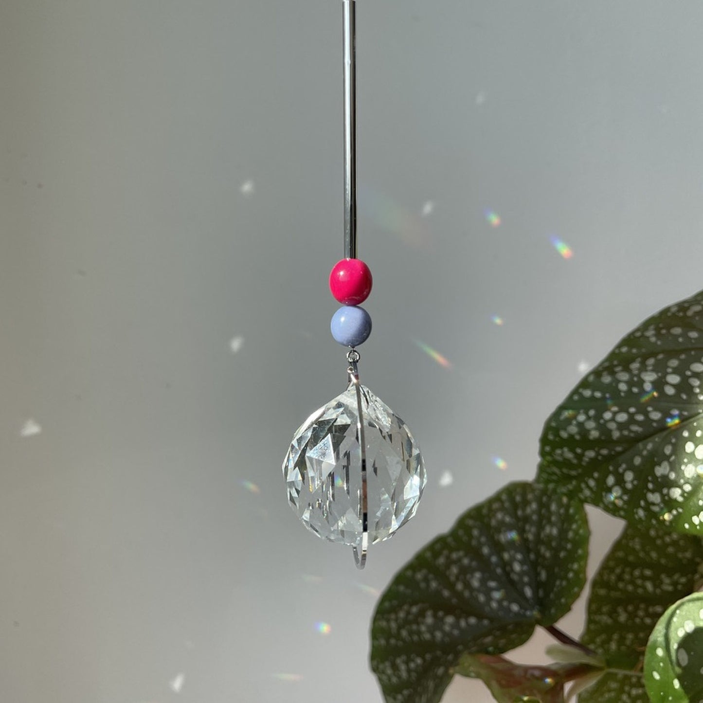 Suncatcher Bonbon pink Blau silver