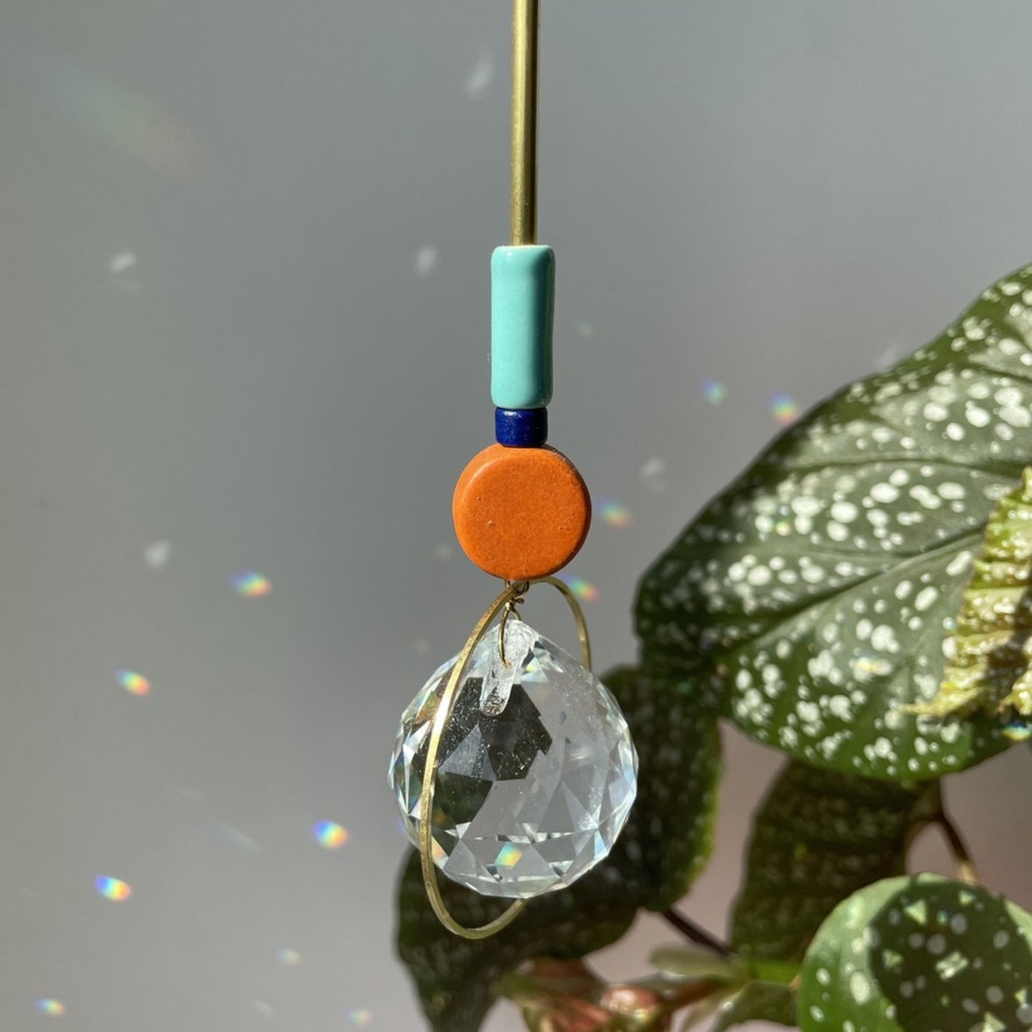 Suncatcher Disc orange türkis