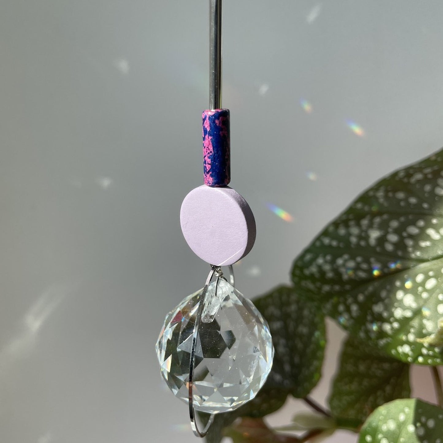 Suncatcher Disc flieder violett silver