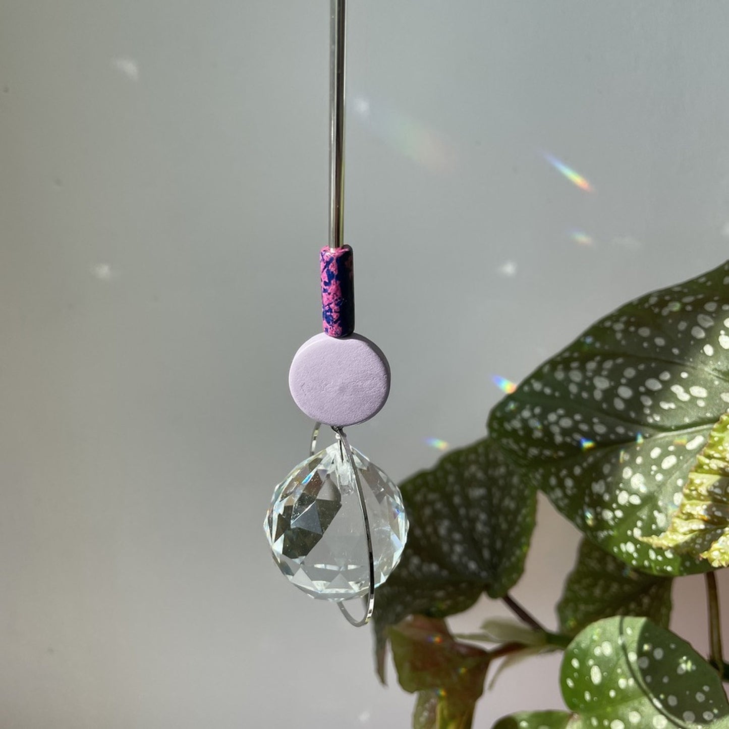 Suncatcher Disc flieder violett silver