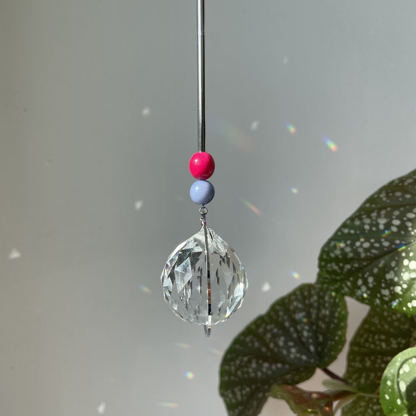 Suncatcher Bonbon pink Blau silver