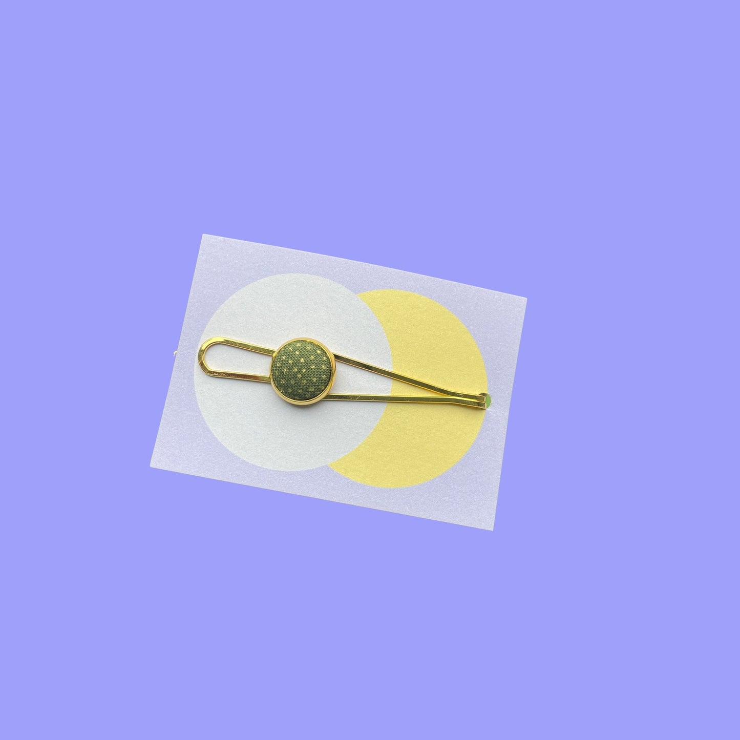 Haarspange *Little Pea*in GoldenGrün