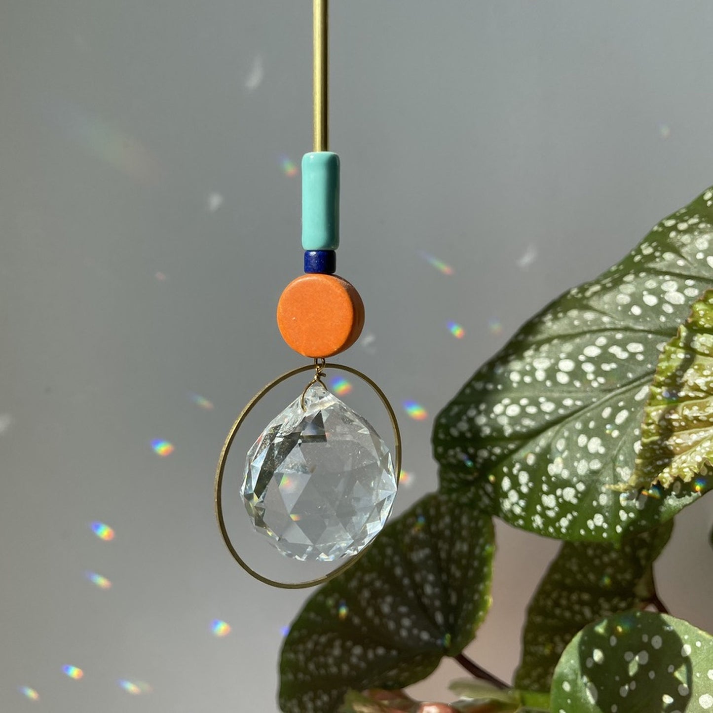 Suncatcher Disc orange türkis
