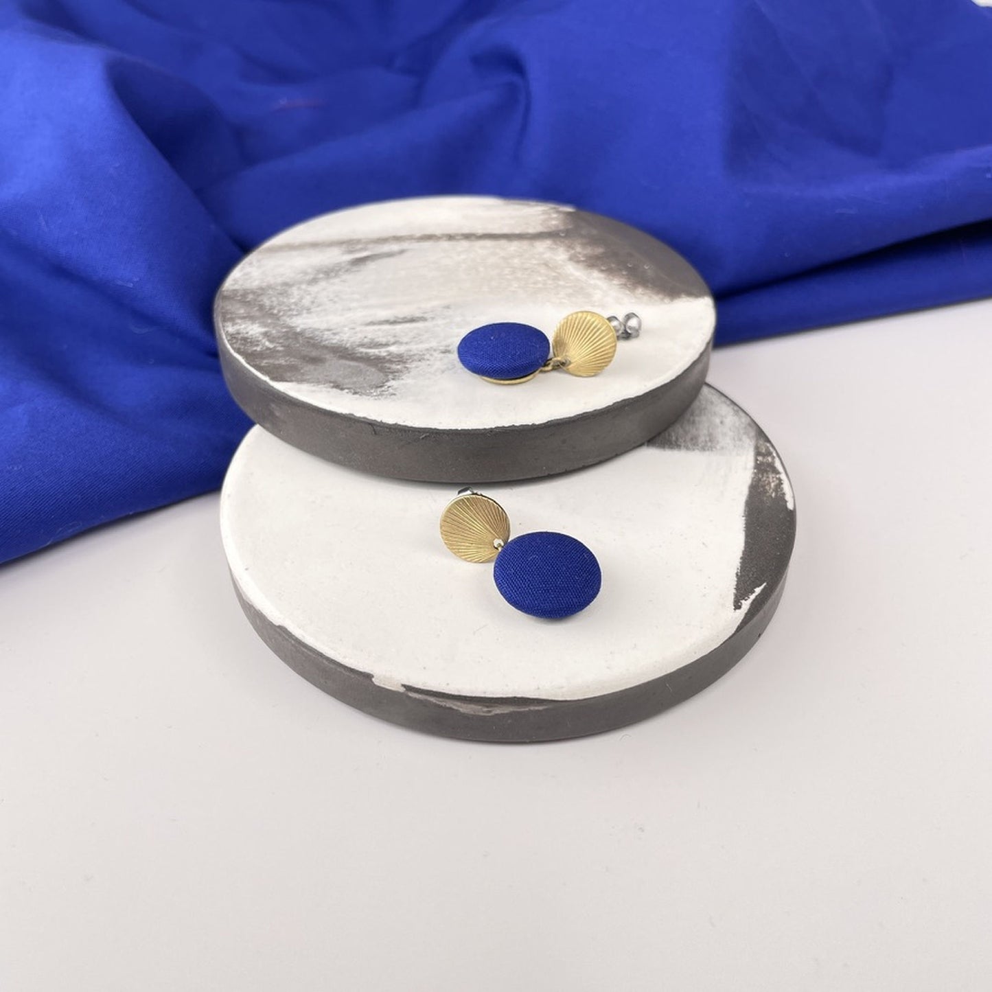 Ohrstecker Transit in Royalblau