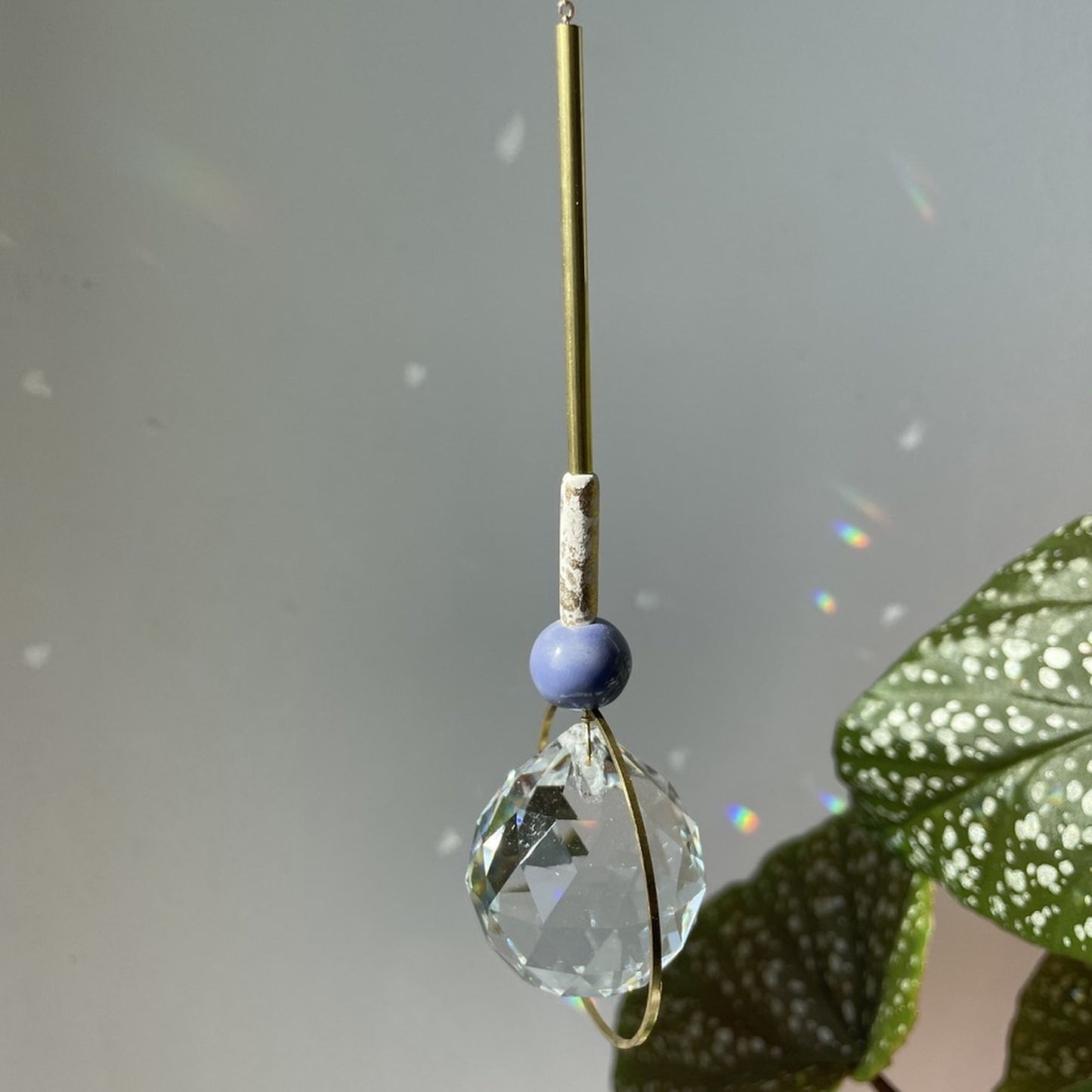Suncatcher Bubble blau weiß