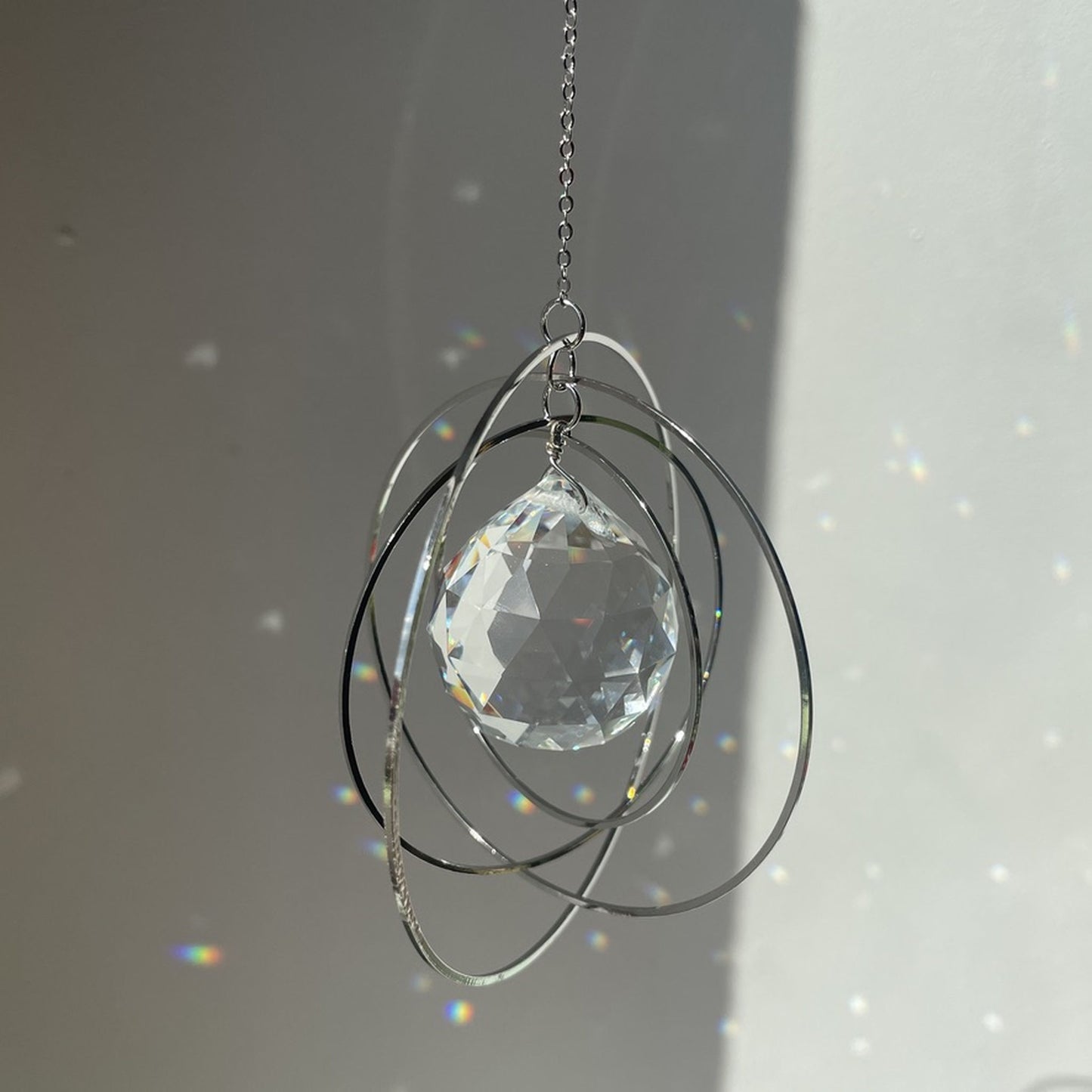 Suncatcher Circles . silber