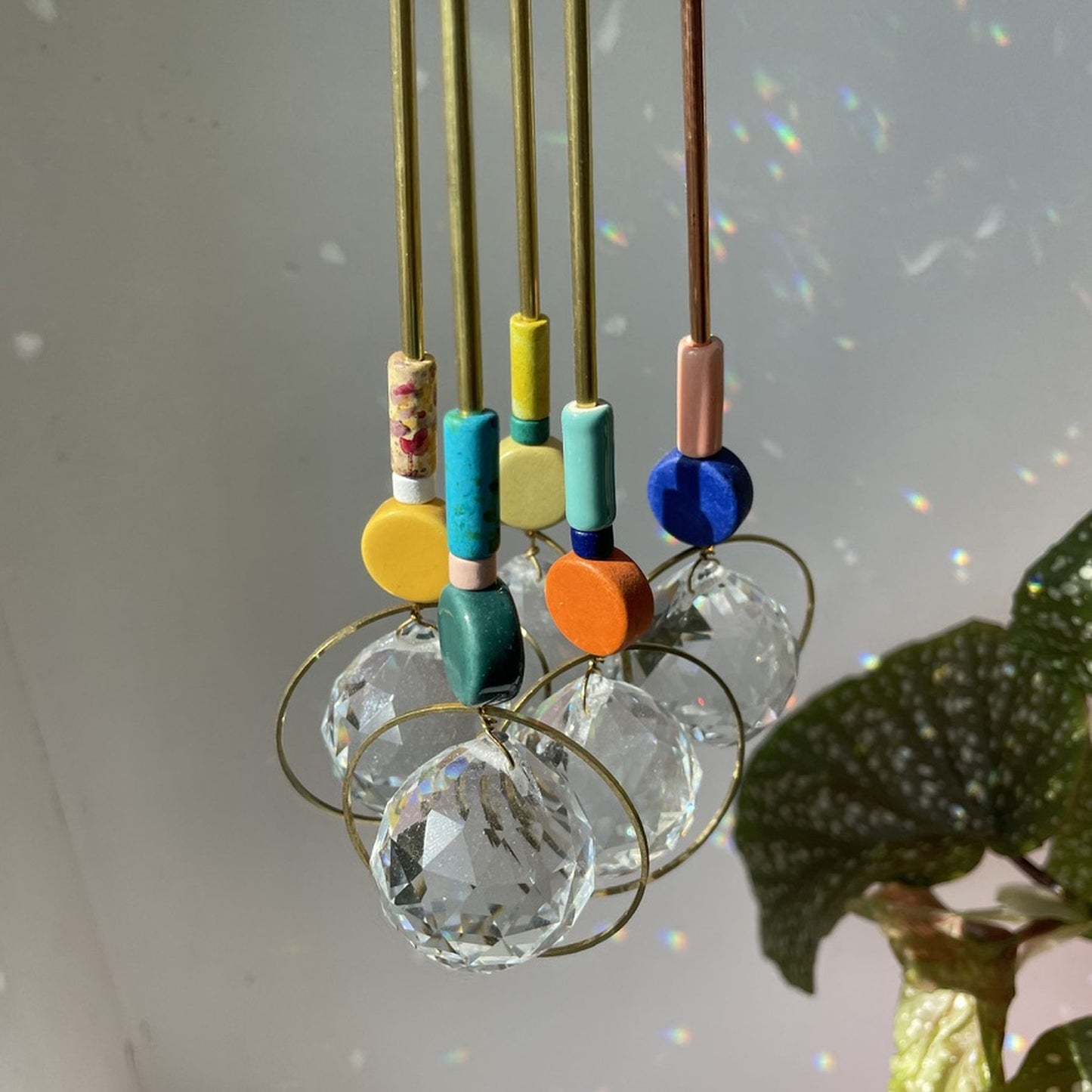 Suncatcher Disc orange türkis
