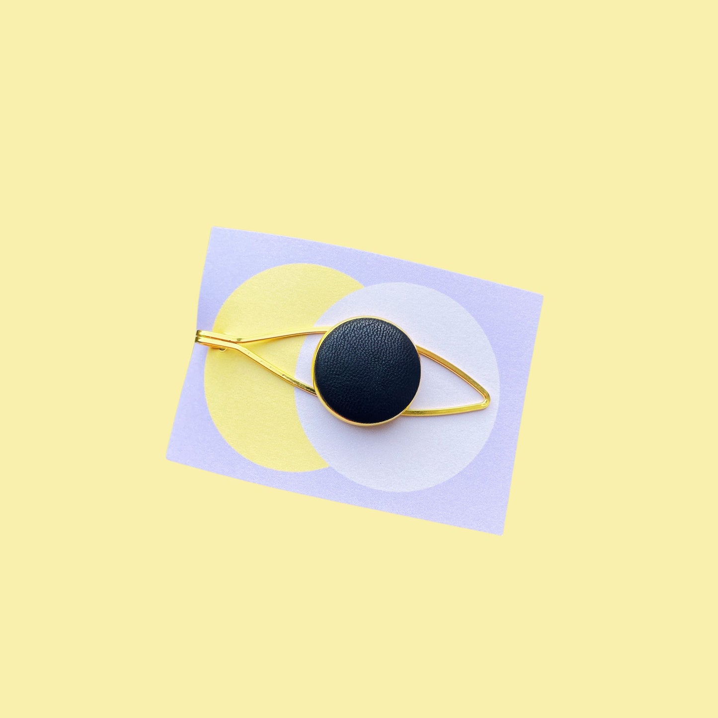 Haarspange *All Eyes In* in Leder