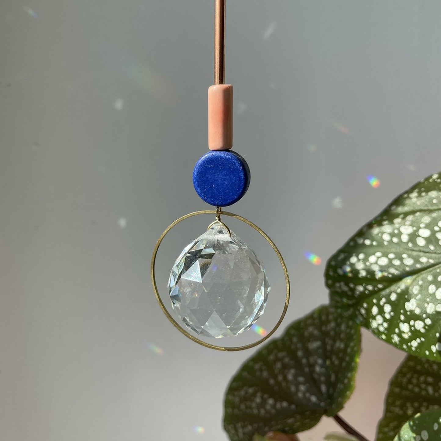 Suncatcher Disc blau rose