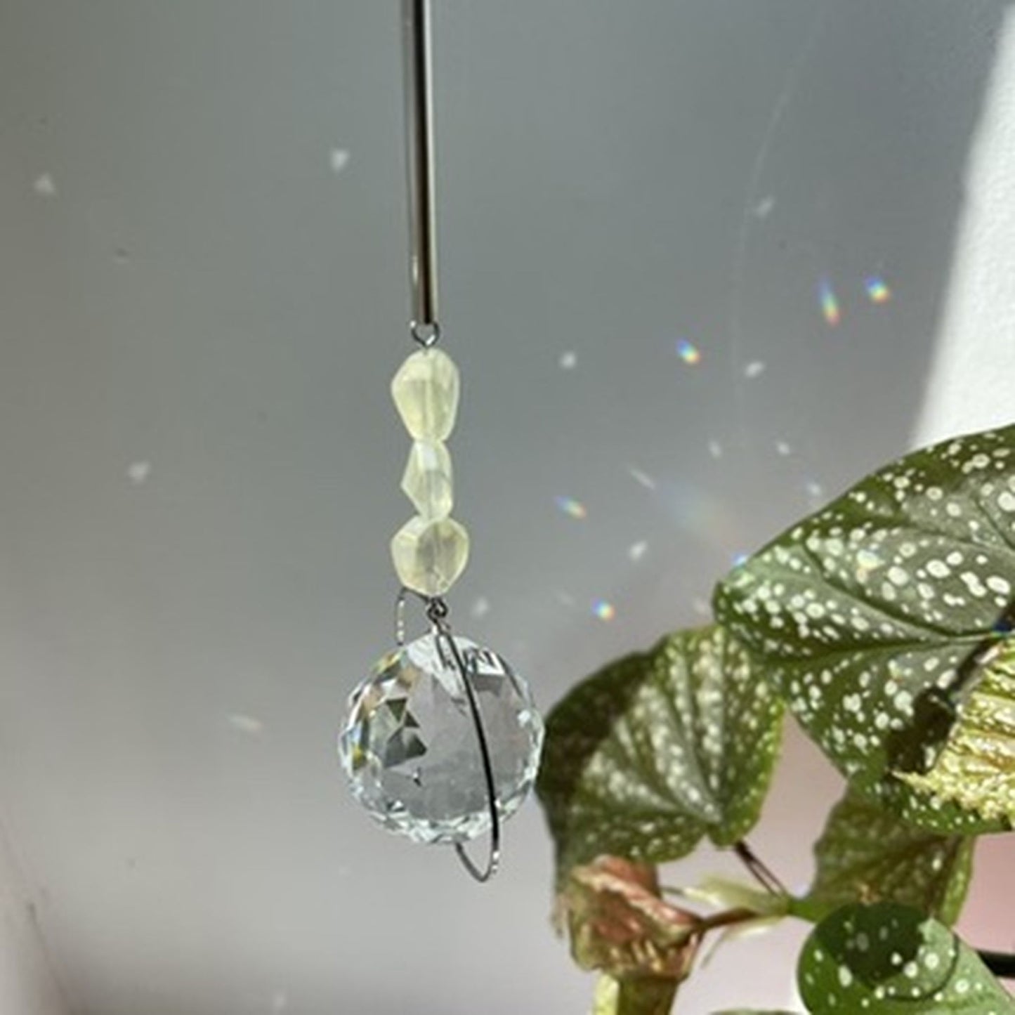 Suncatcher Rocks weiß Silver