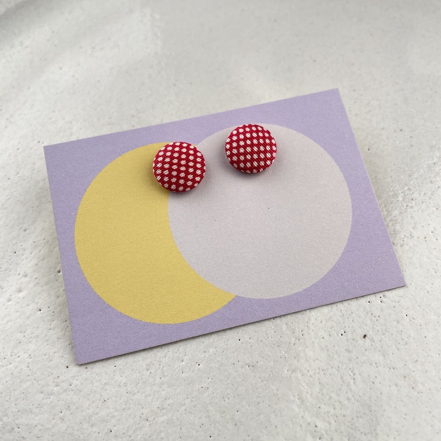 kleine Stoffstecker . PolkaDots rot