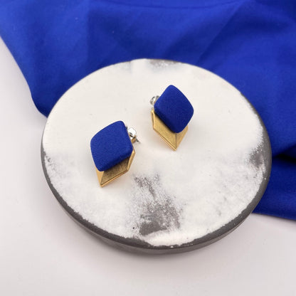 Ohrstecker Open Symbol . Royalblau