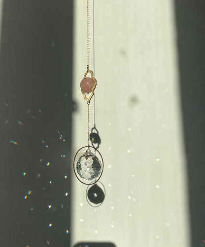 Suncatcher Vulva light Rosé. gold