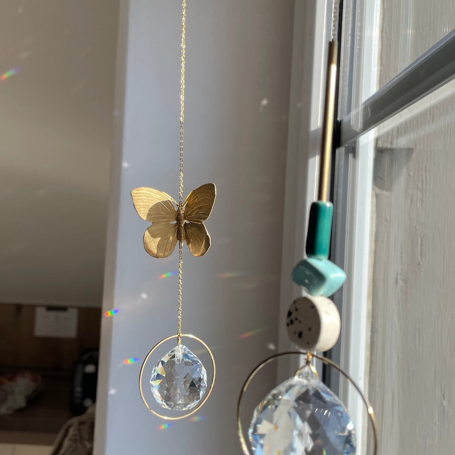 Suncatcher Schmetterling / Lichtfänger / Fensterkristall  / Prisma
