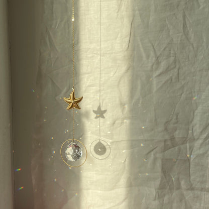 Suncatcher Seestern / Lichtfänger / Fensterkristall /Prisma