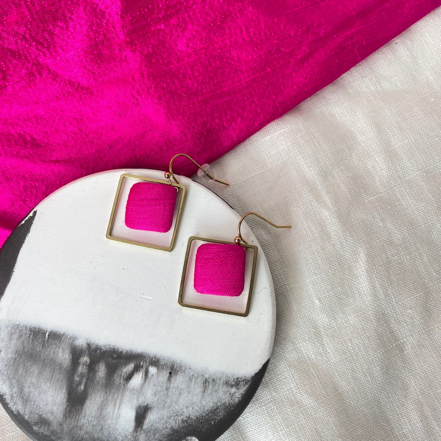 Ohrringe InnerBlock . Bright Pink