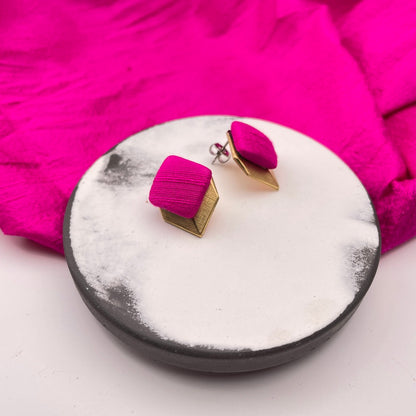 Ohrstecker Open Symbol . Bright Pink
