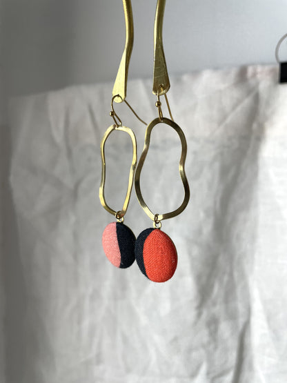 Ohrringe mit Stoffen von Bonnie und Buttermilk