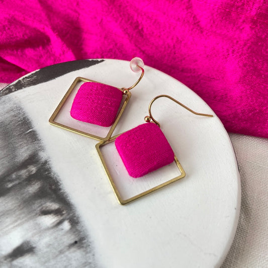 Ohrringe InnerBlock . Bright Pink