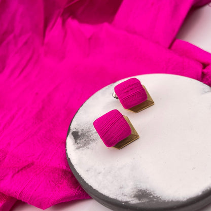 Ohrstecker Open Symbol . Bright Pink