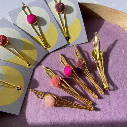 Haarspangen SET . *Little Pea* in Gold
