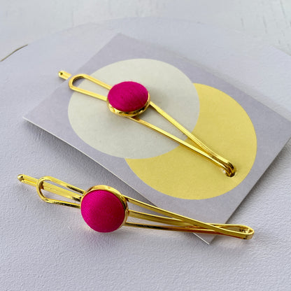 Haarspange *Little Pea*in Pralles Pink