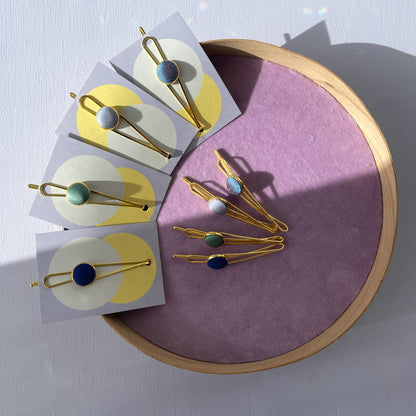 Haarspangen SET . *Little Pea* in Gold