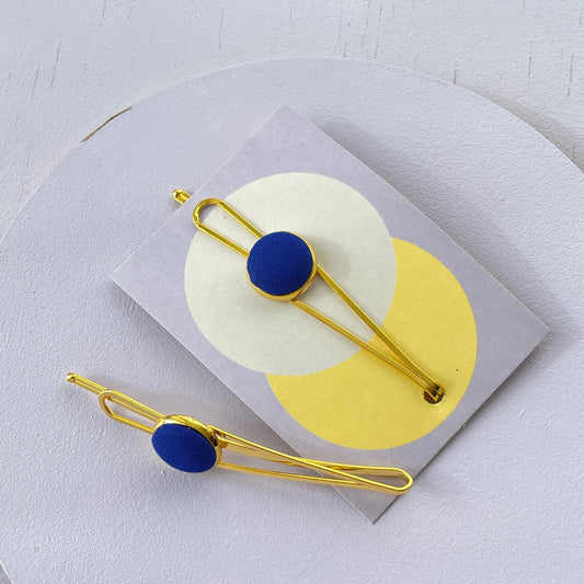 Haarspange *Little Pea*in Royalblau