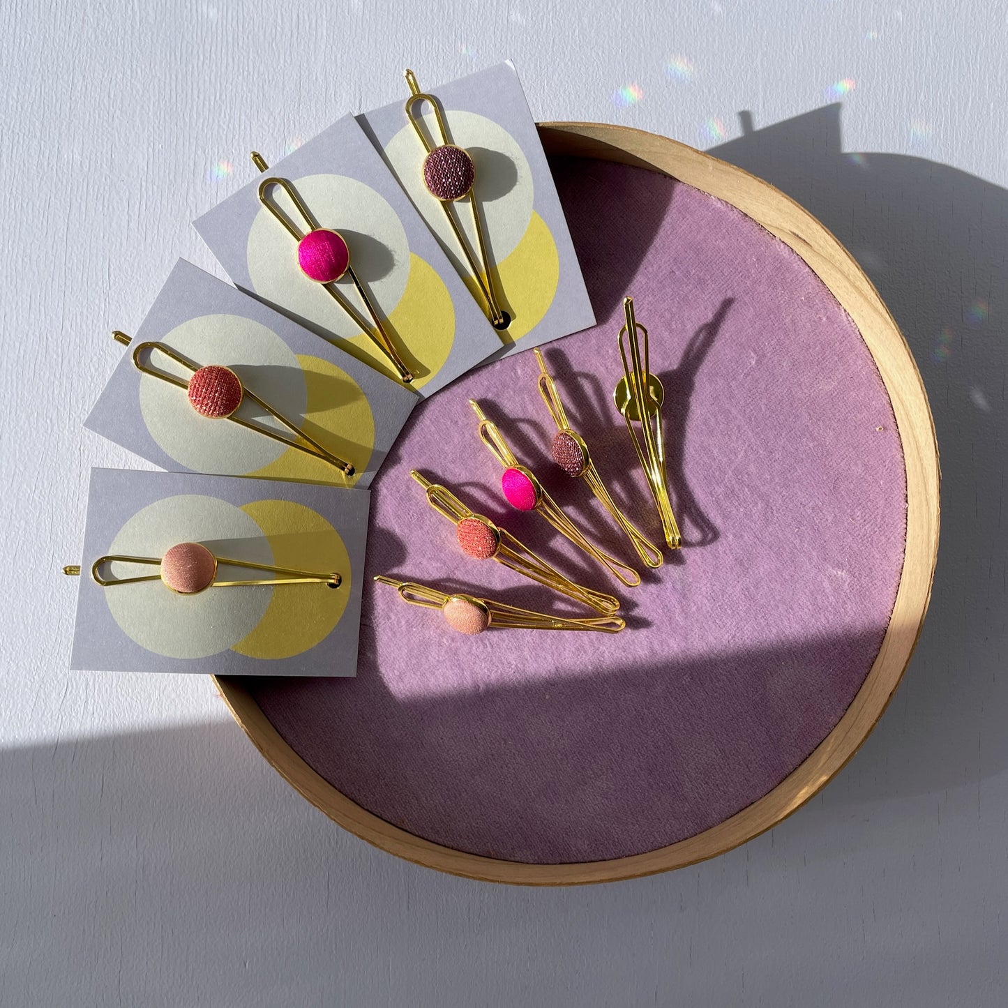 Haarspangen SET . *Little Pea* in Gold
