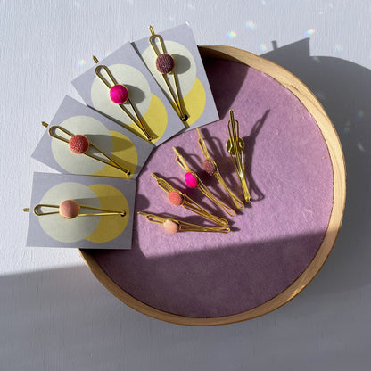 Haarspangen SET . *Little Pea* in Gold