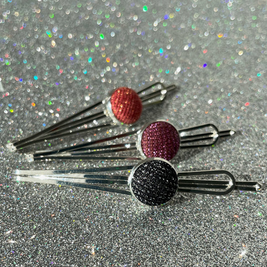 Haarspangen SET . *Little Pea* in Silber