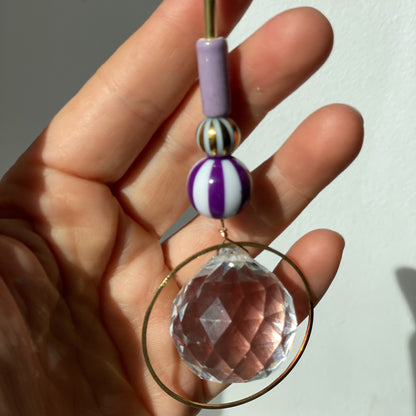 Suncatcher Zirkus Lila / Lichtfänger / Fensterkristall  / Prisma